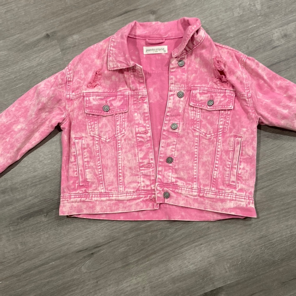Pink jean jacket